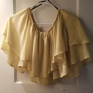 Yellow crop top